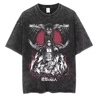 Retro Attack on Titan Graphic Tee | Vintage Anime Streetwear