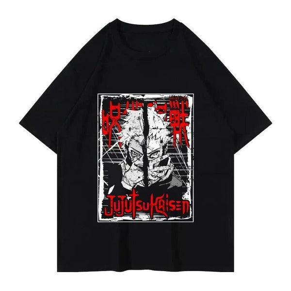 Acid Wash Anime Tee | Vintage Streetwear Style