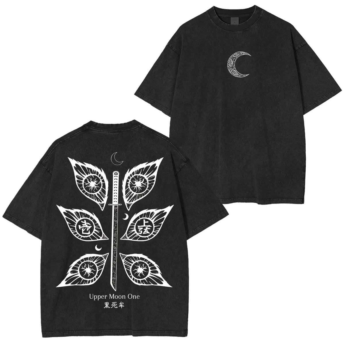 Demon Slayer Vintage Washed Graphic T Shirt