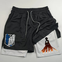 Attack on Titan Sport Shorts | AOT Training Shorts 5