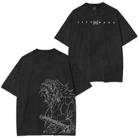 Demon Slayer Vintage Washed Graphic T-Shirt 4