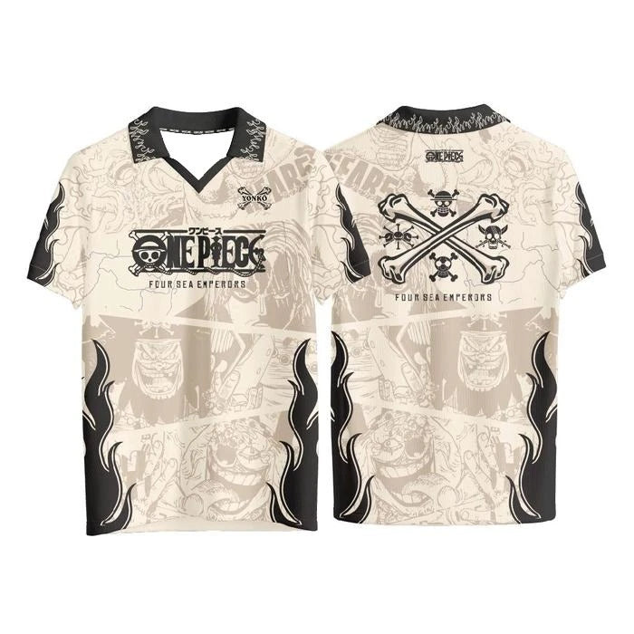 One Piece Beige Anime Jersey