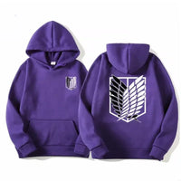 Attack on Titan Pullover Hoodie | AOT Fan Anime Hoodie 5