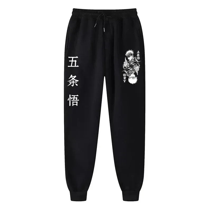 Anime Print Wool Joggers
