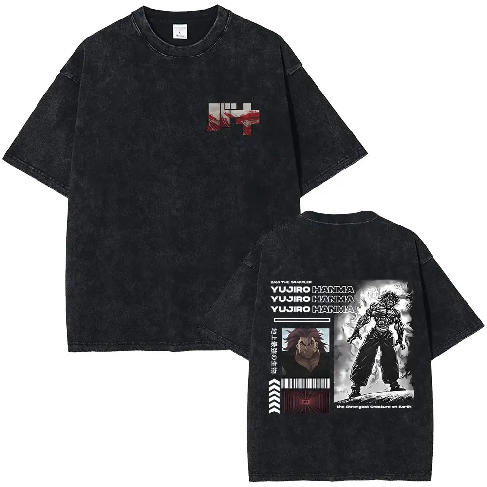 Baki The Grappler Washed T-shirt