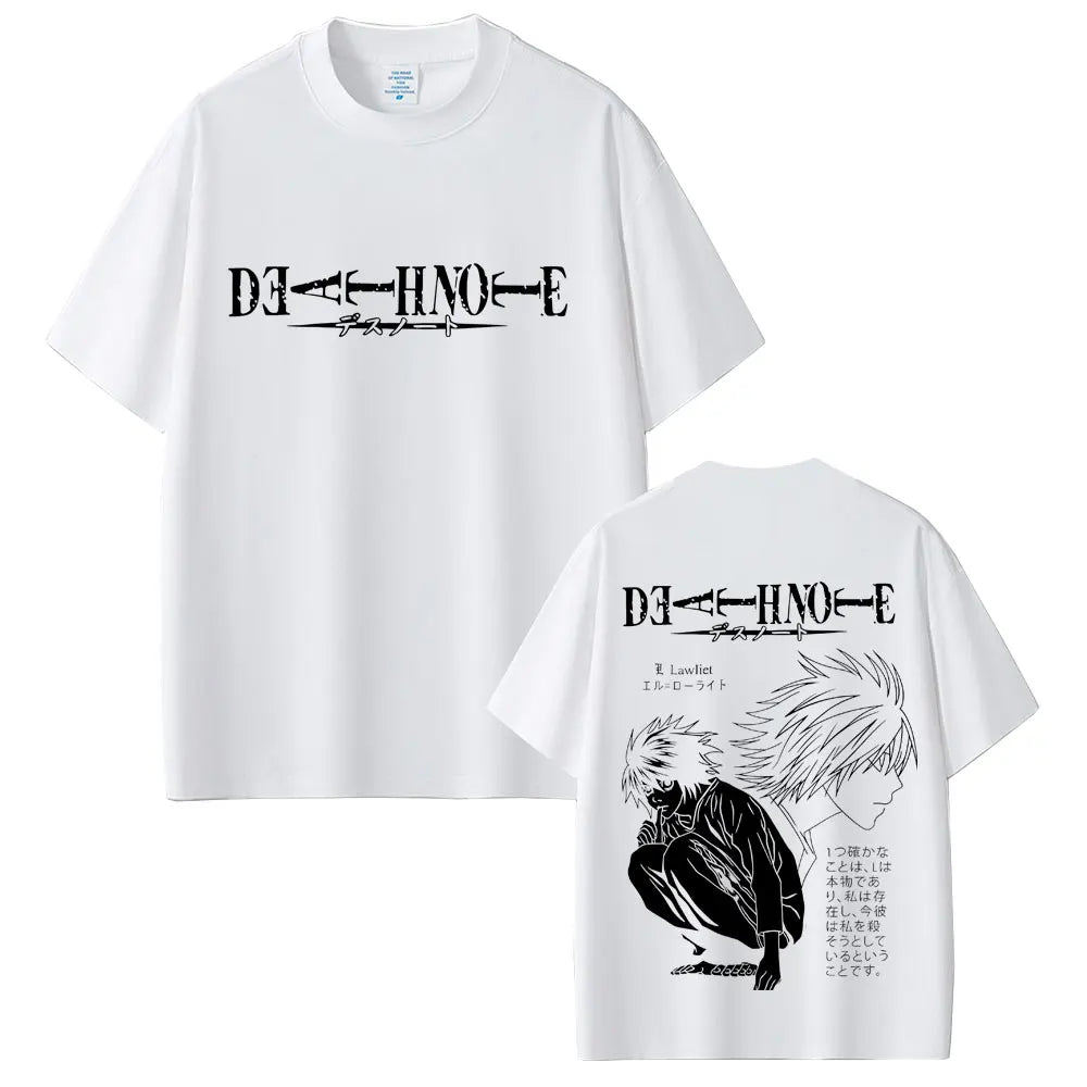 Death Note T-shirt Yagami Light Graphic T Shirts