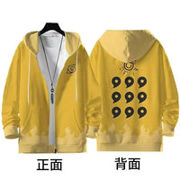 Plus size Naruto Minato Namikaze Hokage Zip Up Hoodie 2