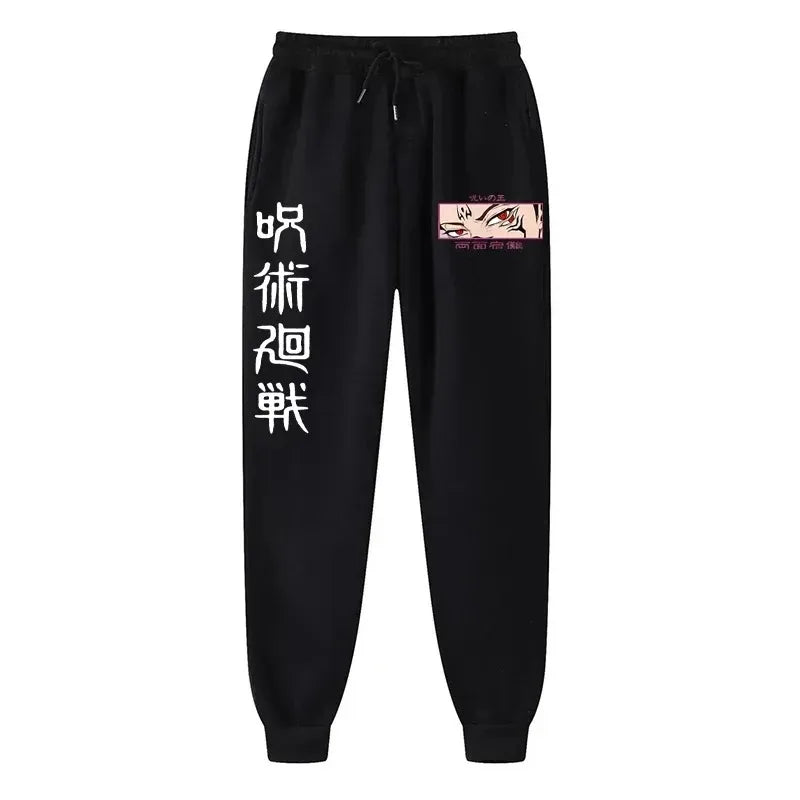 Anime Print Wool Joggers