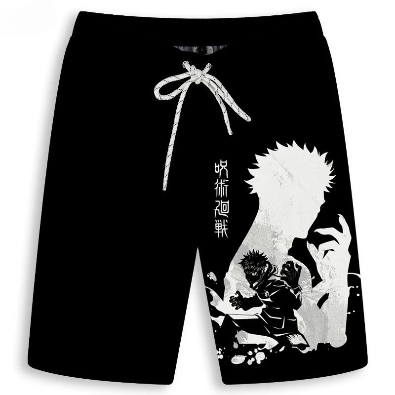 JJK Gojo Beach Shorts