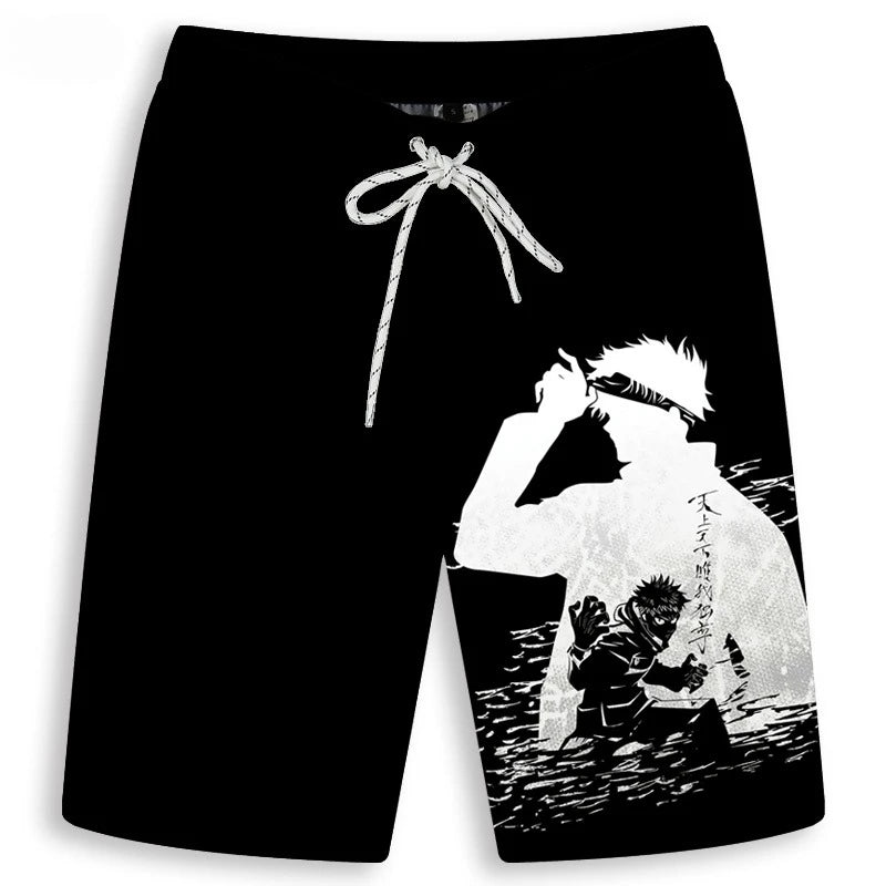 JJK Gojo Beach Shorts