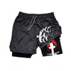 Anime Print Beach Shorts
