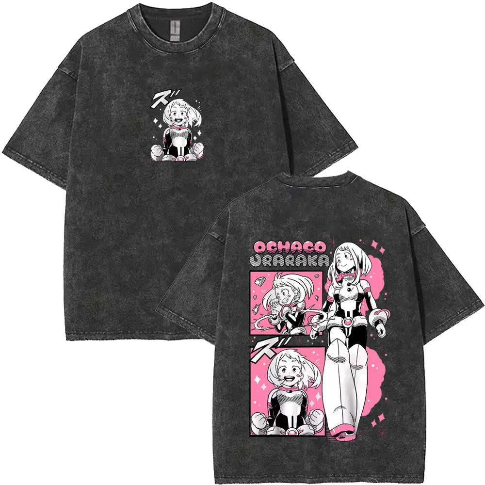 My Hero Academia T-shirt Kawaii Ochaco Uraraka T Shirts