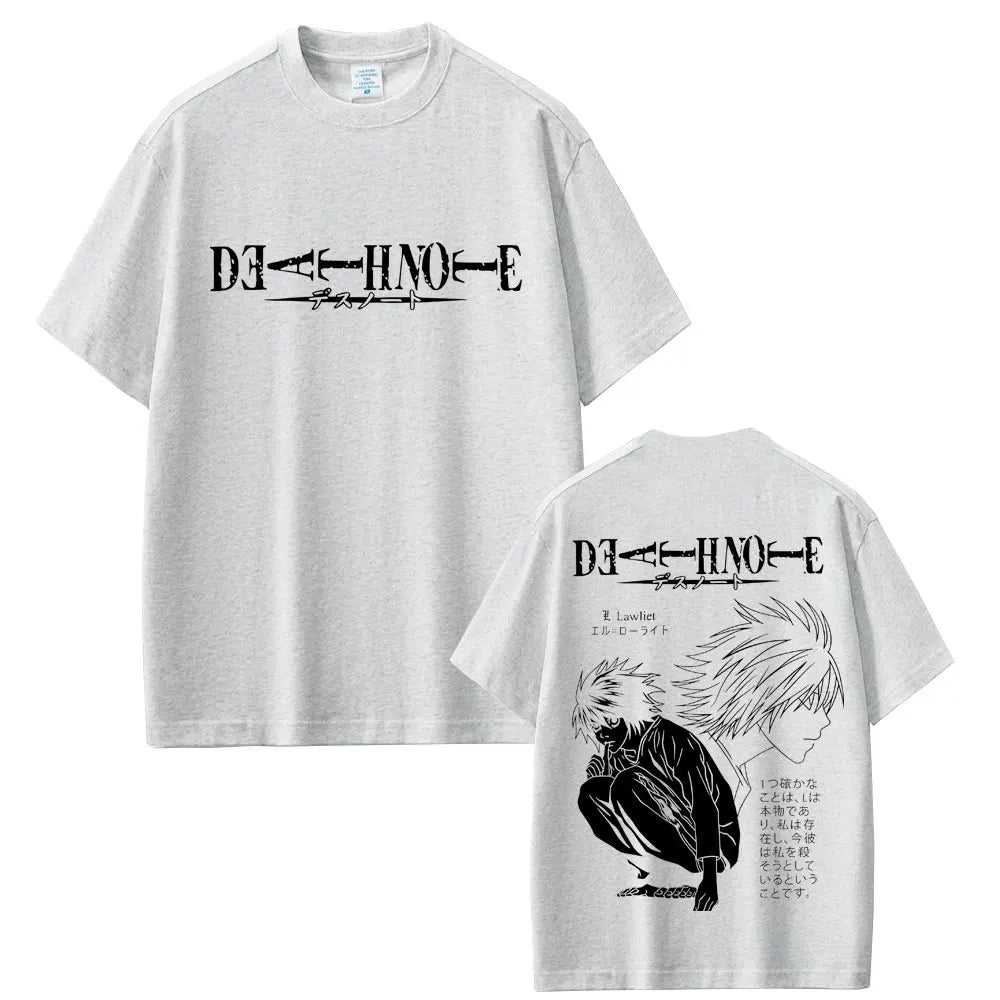 Death Note T-shirt Yagami Light Graphic T Shirts