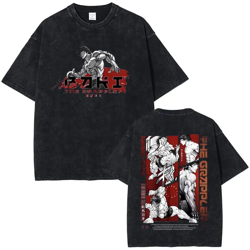 Baki The Grappler Washed T-shirt