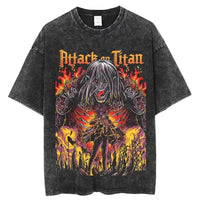 Retro Attack on Titan Graphic Tee | Vintage Anime Streetwear 4