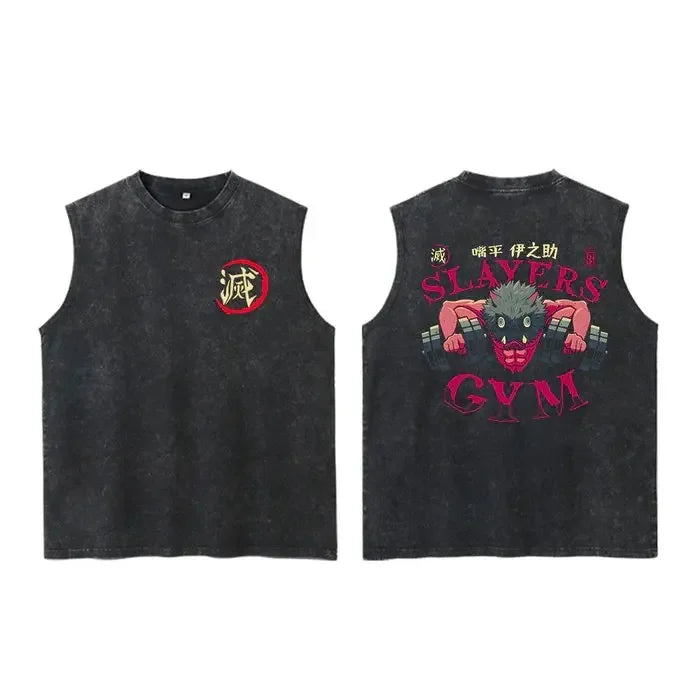 Demon Slayer Tank Tops Man Sleeveless gym shirt