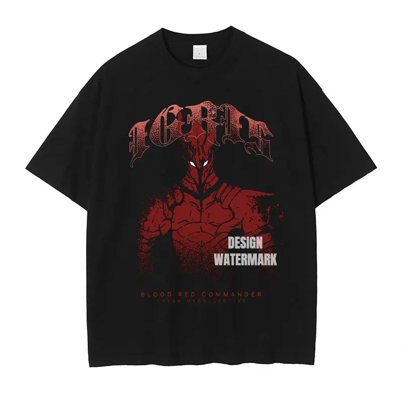 Berserk Summer Cotton Tee | Dark Fantasy Anime Streetwear