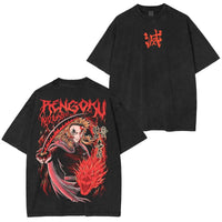 Demon Slayer Vintage Washed Graphic T-Shirt 5