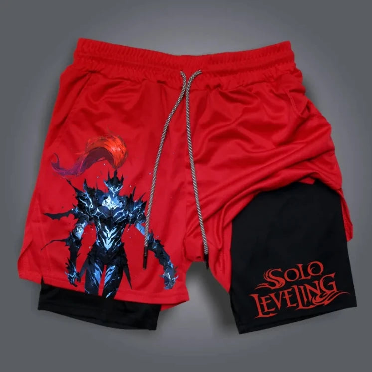 Solo Leveling Training Shorts | Sung Jinwoo Athletic Shorts
