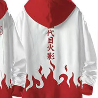 Plus size Naruto Minato Namikaze Hokage Zip Up Hoodie 4