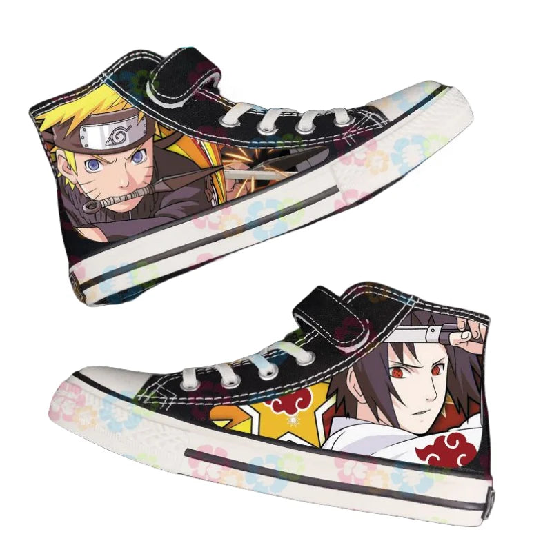 Naruto Sasuke Kids Canvas Shoes