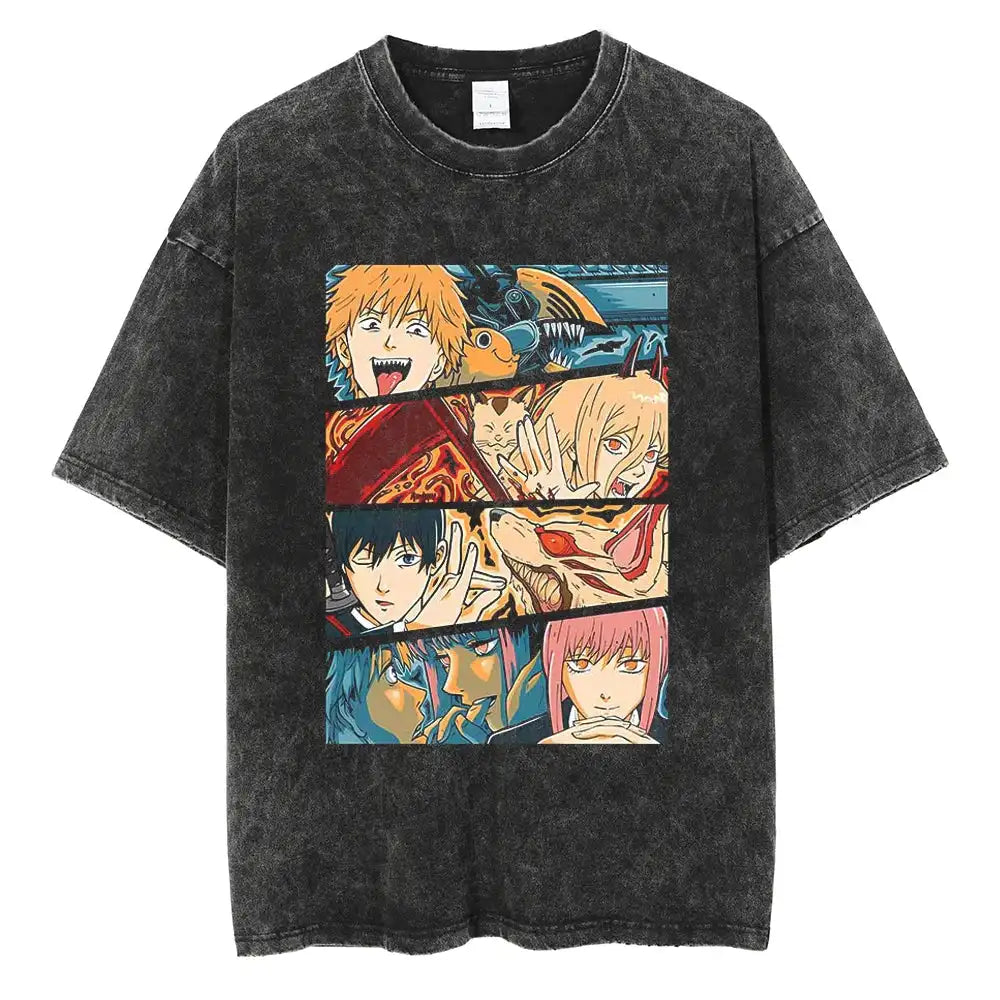 Chainsaw Man Acid Washed T-Shirt