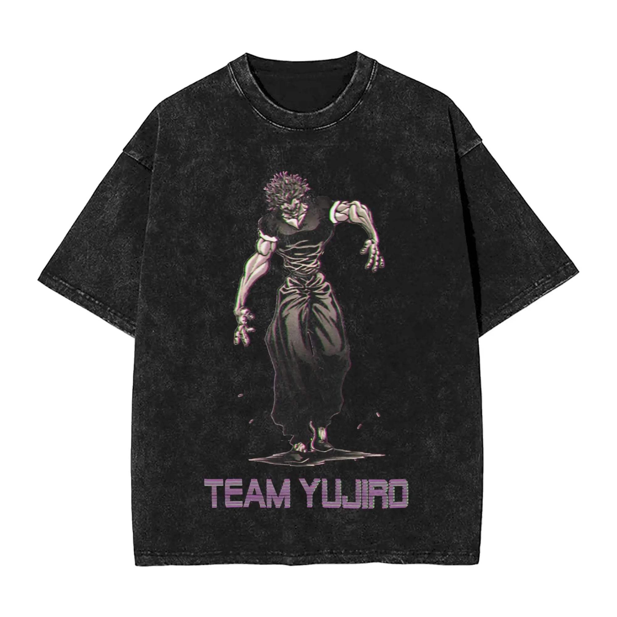 Jack Hanma Baki the Grappler Washed T Shirt