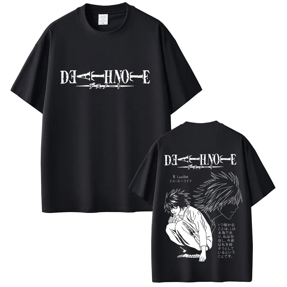 Death Note T-shirt Yagami Light Graphic T Shirts