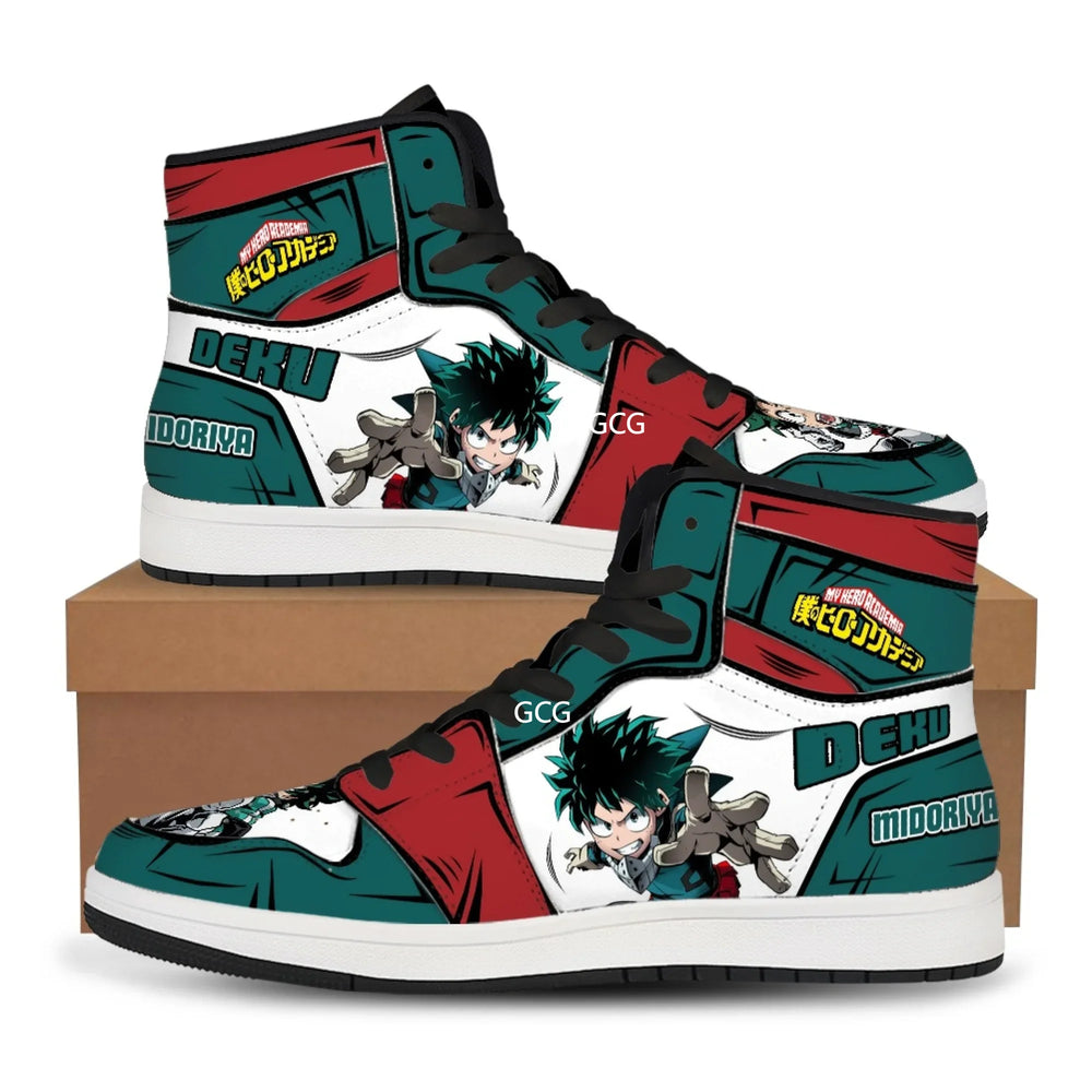 Deku Midoriya My Hero Academia High-Top Sneakers | MHA Shoes