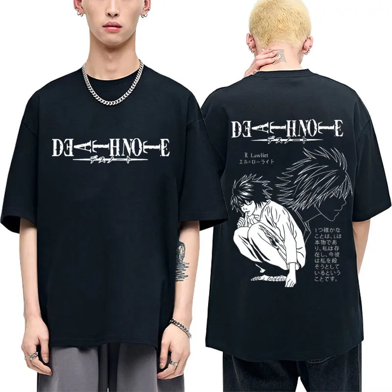 Death Note T-shirt Yagami Light Graphic T Shirts