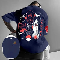 Naruto Men's T-shirt Oversized Half-sleeved Top 5