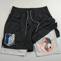 Attack on Titan Sport Shorts | AOT Training Shorts 7