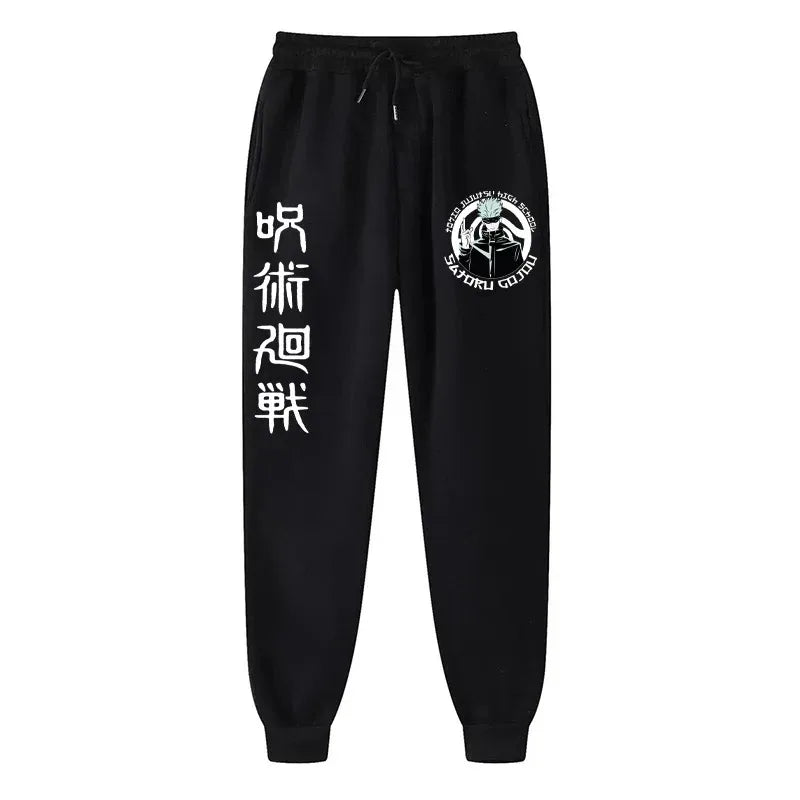 Anime Print Wool Joggers