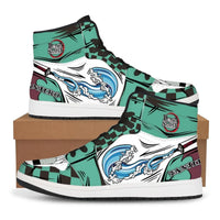 Demon Slayer High-Top Anime Sneakers | Kimetsu No Yaiba Shoes 1