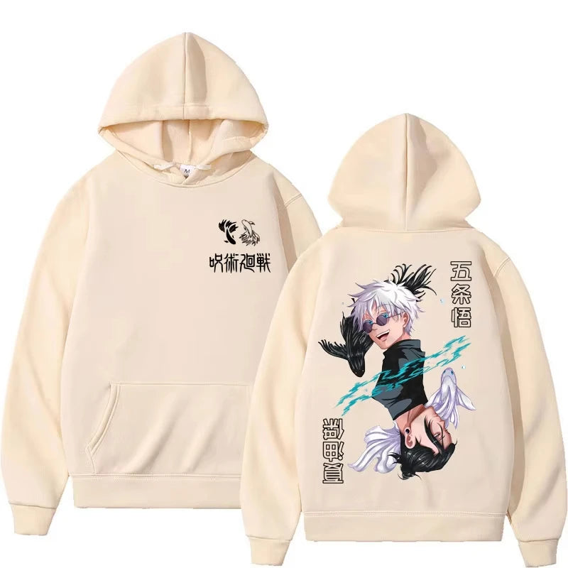 Jujutsu Kaisen Hoodie Casual Fleece Harajuku Tracksuit Streetwear