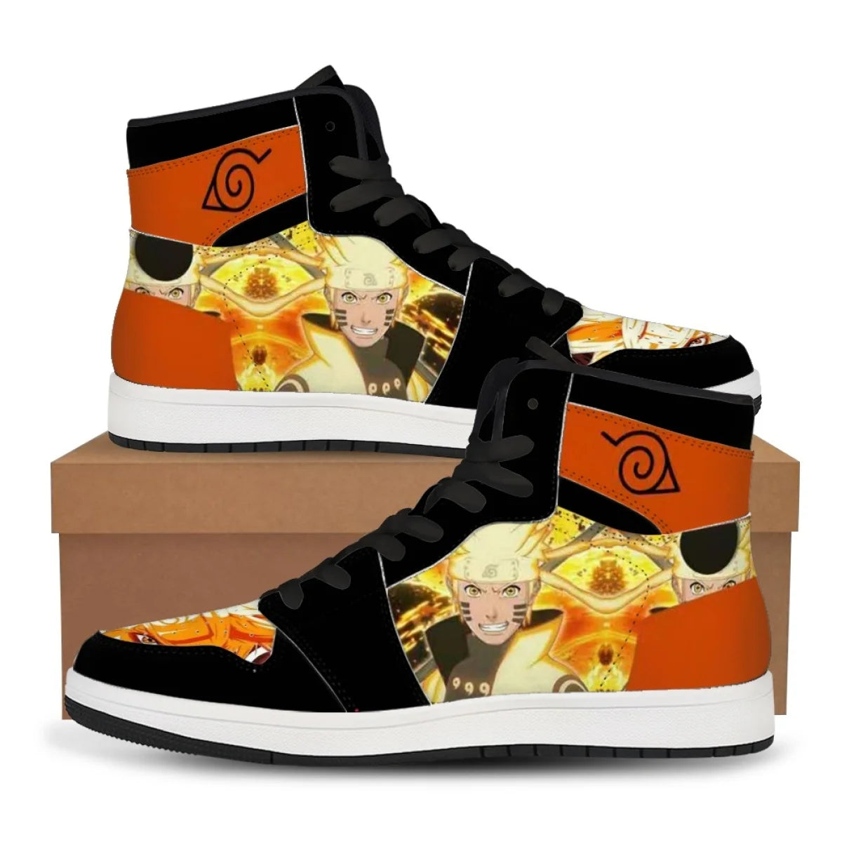 Naruto Basketball Shoes | Naruto Uzumaki Anime Footwear