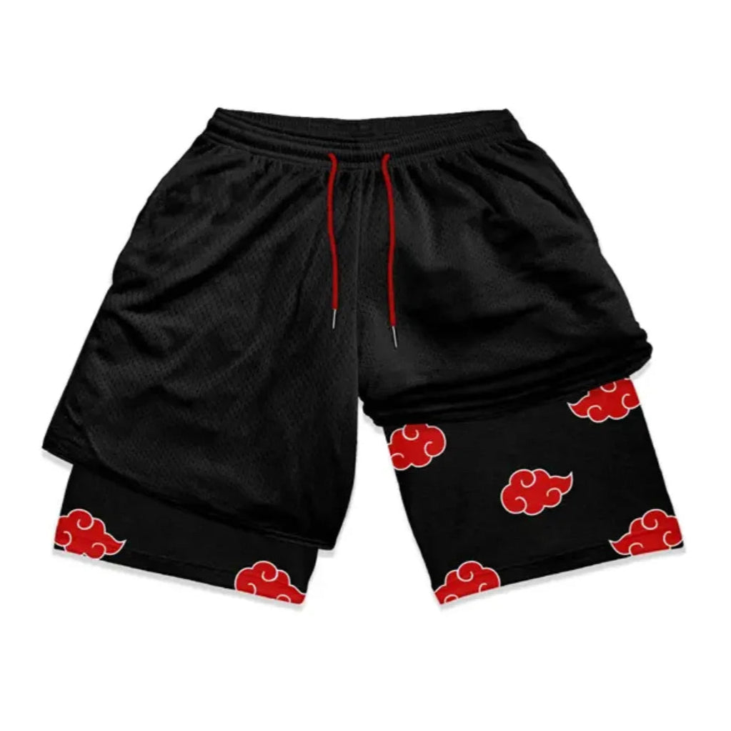Anime Print Beach Shorts