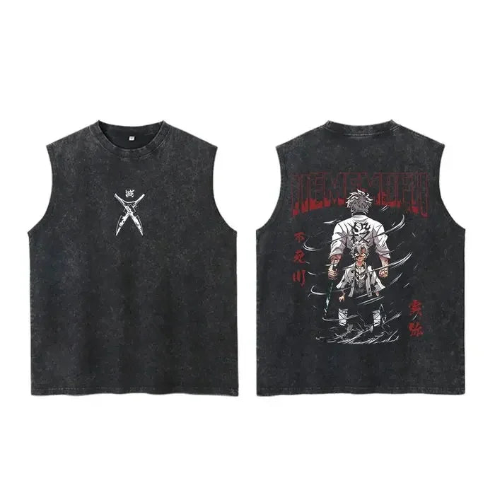 Demon Slayer Tank Tops Man Sleeveless gym shirt