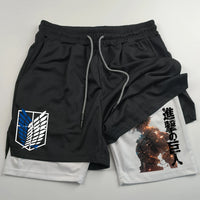 Attack on Titan Sport Shorts | AOT Training Shorts 6