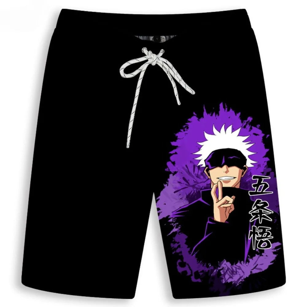 JJK Gojo Beach Shorts