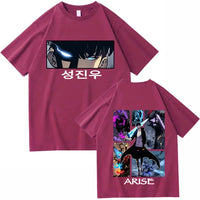 Sung Jinwoo Solo Leveling Graphic Tee | Anime Fan Shirt 4