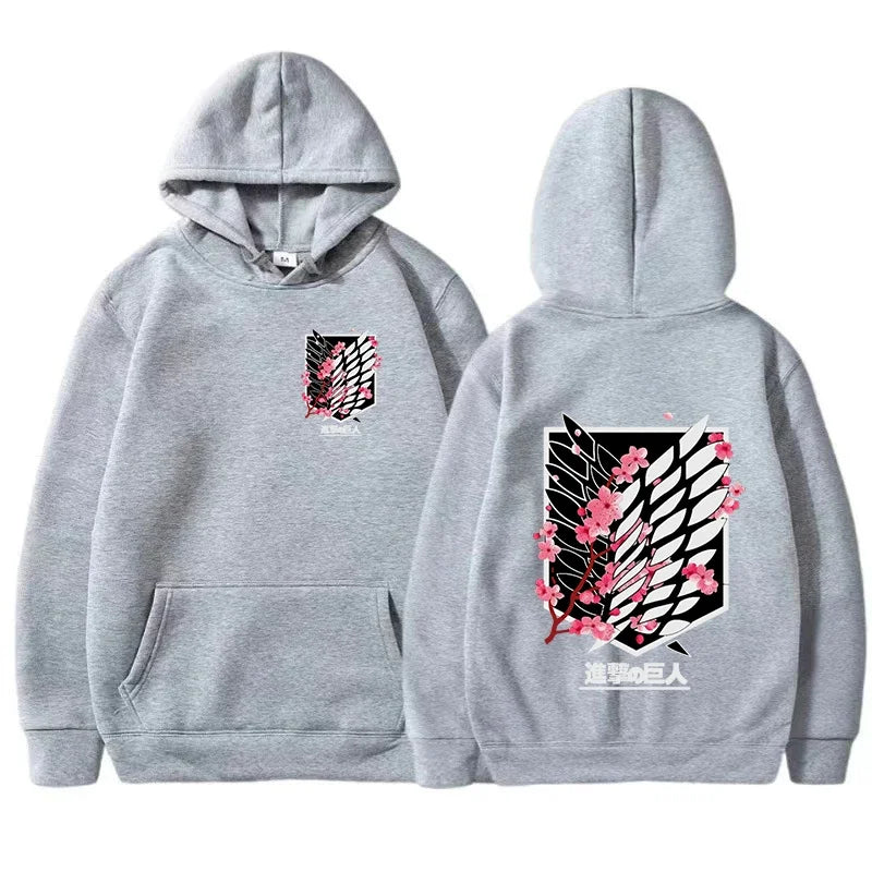 Attack on Titan Pink Accent Hoodie