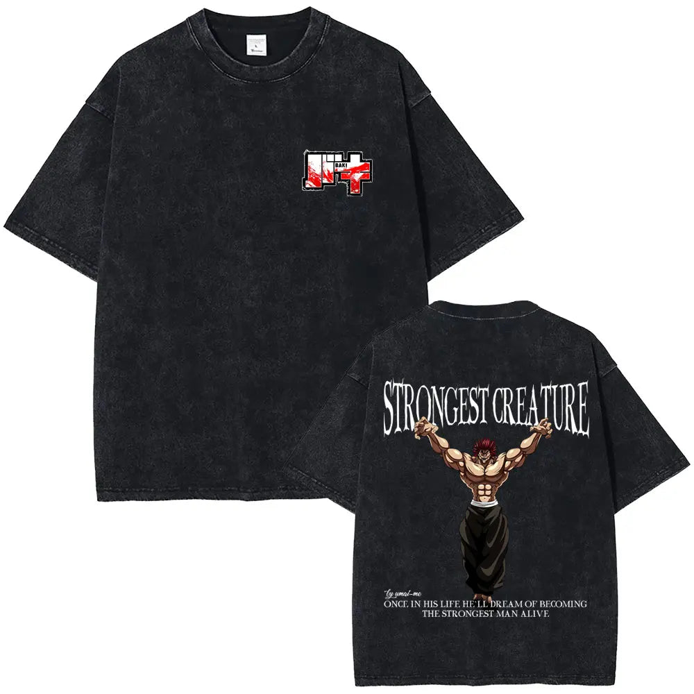 Baki The Grappler Washed T-shirt