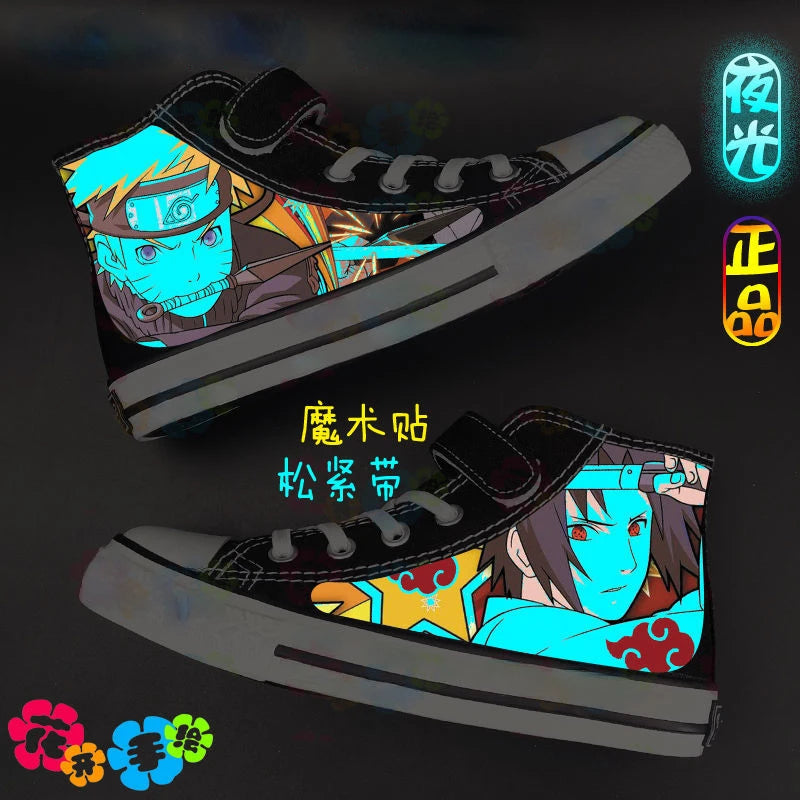 Naruto Sasuke Kids Canvas Shoes
