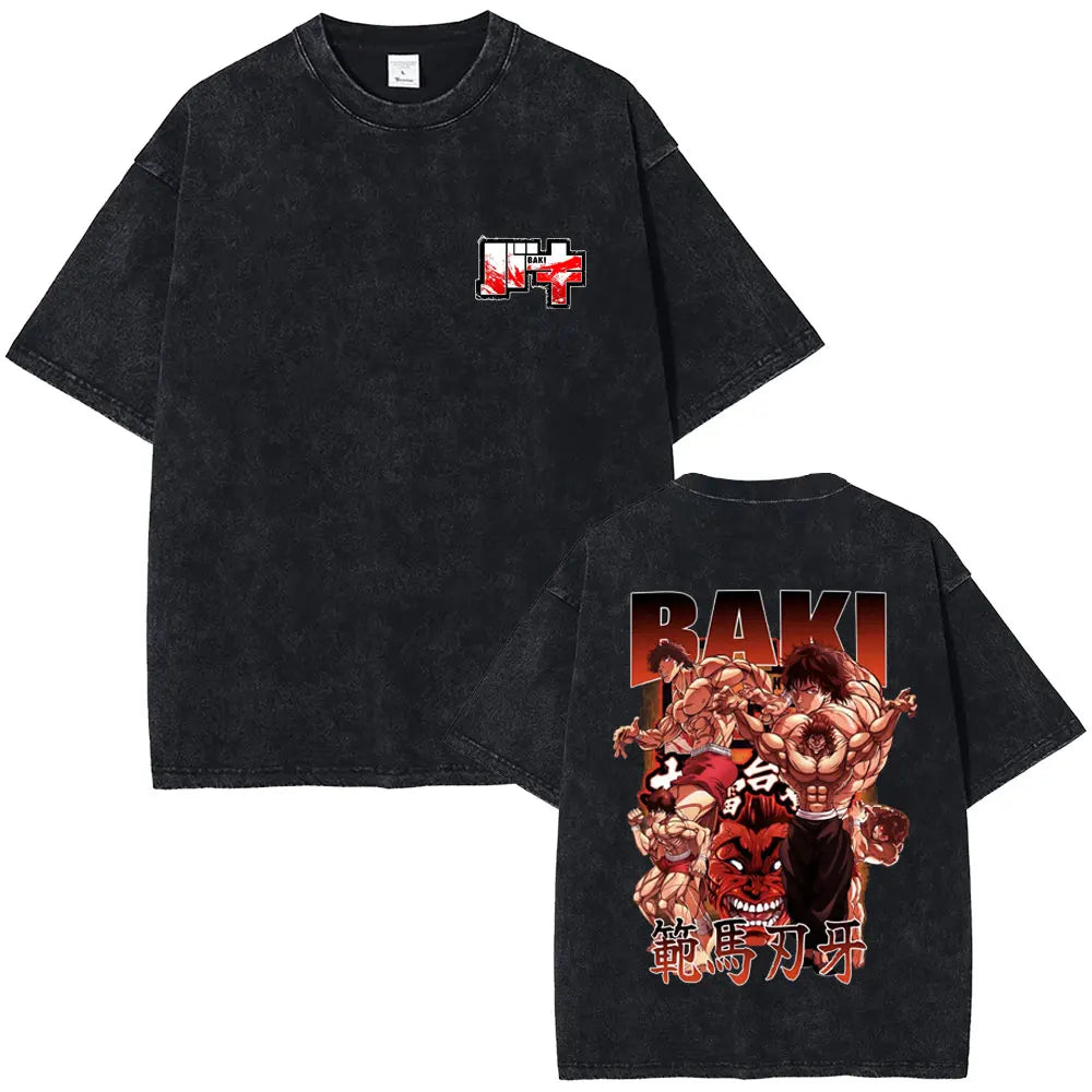 Baki The Grappler Washed T-shirt