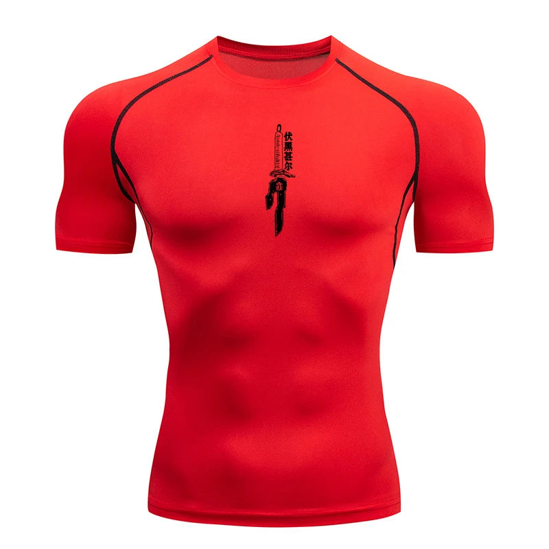 Anime Compression Quick Dry T-shirts