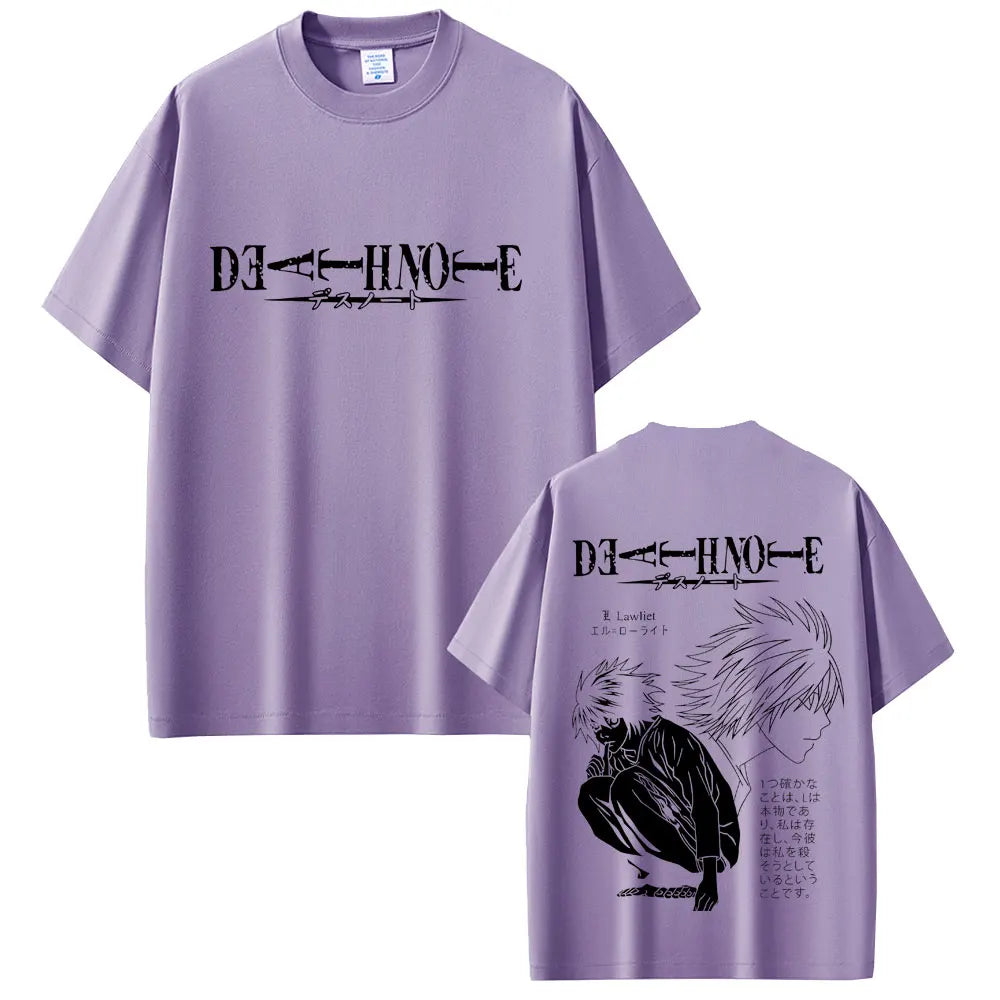 Death Note T-shirt Yagami Light Graphic T Shirts