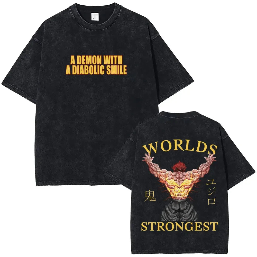 Baki The Grappler Washed T-shirt