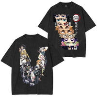 Demon Slayer Vintage Washed Graphic T-Shirt 6