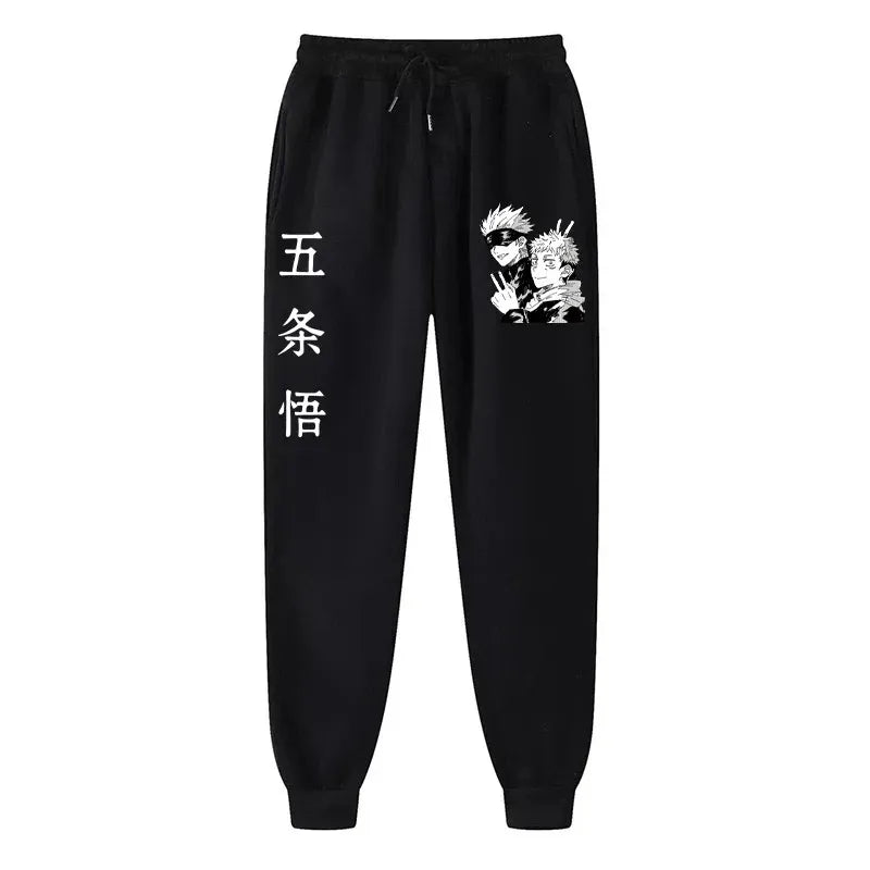 Anime Print Wool Joggers